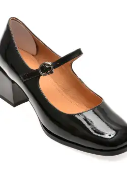 Pantofi casual FLAVIA PASSINI negri, 1193, din piele naturala lacuita