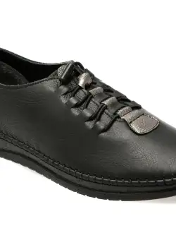 Pantofi casual FLAVIA PASSINI negri, CS703, din piele naturala