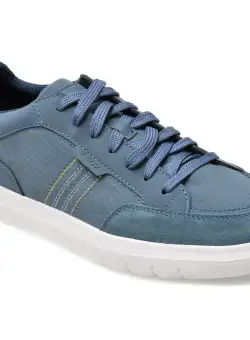 Pantofi casual GEOX albastri, U45B3B, din piele ecologica