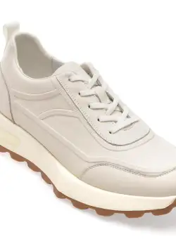 Pantofi casual GRYXX albi, 655, din piele naturala