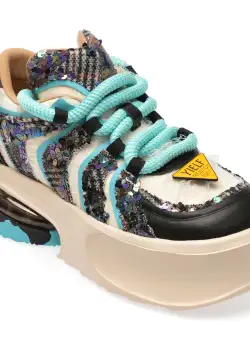 Pantofi casual GRYXX negri, 60777, din material textil