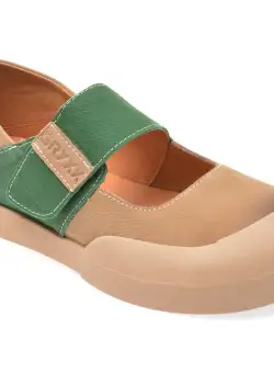 Pantofi casual GRYXX verzi, 98663, din piele naturala