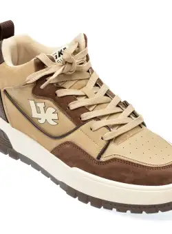Pantofi casual TGKP maro, 9928, din piele ecologica