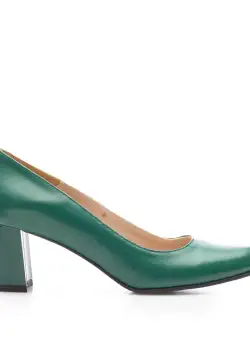 Pantofi damă eleganți din piele naturală - 824 Verde Box
