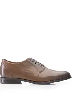 Pantofi eleganți bărbați din piele naturală, Leofex - 548 Ciocolată Box