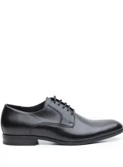 Pantofi eleganţi bărbaţi din piele naturală, Leofex - 622 Negru box