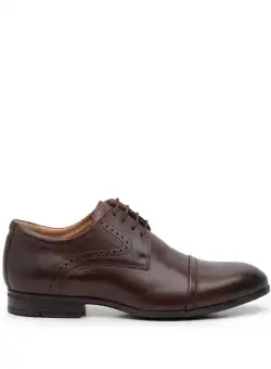 Pantofi eleganti barbati din piele naturala, Leofex - 953 Maro Box