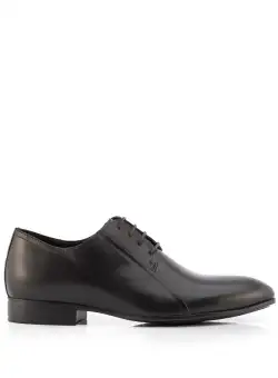 Pantofi eleganți bărbați din piele naturală, Leofex - Mostră 743 Negru Box