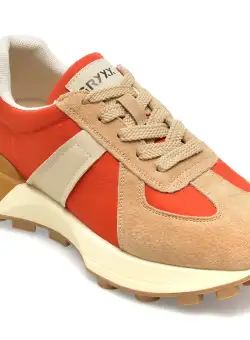 Pantofi GRYXX bej, GD302, din material textil