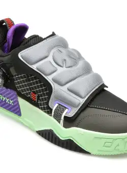 Pantofi GRYXX gri, 6707, din piele ecologica