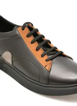 Pantofi OTTER negri, 239715, din piele naturala