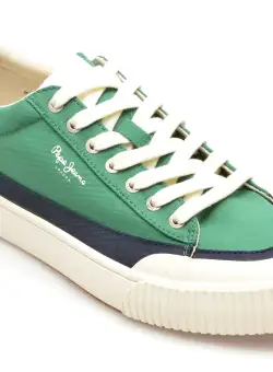 Pantofi PEPE JEANS verzi, BEN BAND, din material textil