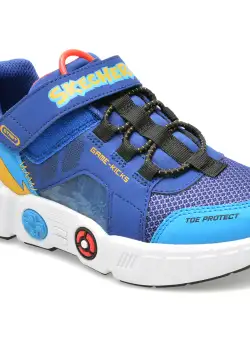 Pantofi SKECHERS bleumarin, GAMETRONIX, din piele ecologica
