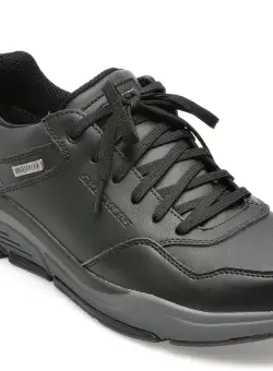 Pantofi SKECHERS negri, BENAGO, din piele naturala