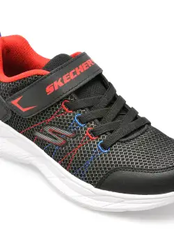 Pantofi SKECHERS negri, SNAP SPRINTS 2.0, din material textil