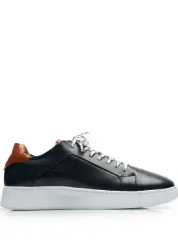 Pantofi sport bărbați din piele naturală, Leofex - 628 Blue Box