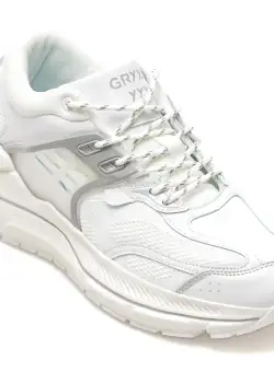 Pantofi sport GRYXX albi, 1681, din piele ecologica
