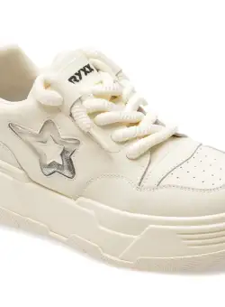 Pantofi sport GRYXX albi, 2309010, din piele naturala