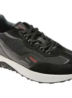 Pantofi sport HUGO negri, 7260, din material textil