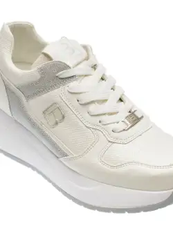 Pantofi sport LAURA BIAGIOTTI albi, 8412, din material textil