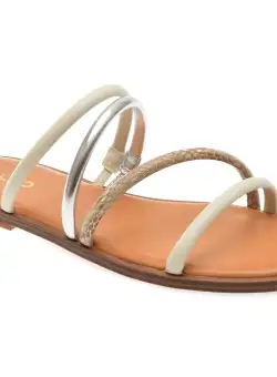 Papuci casual ALDO albi, 13734069, din piele ecologica