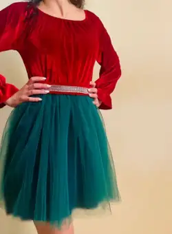 Rochie cu tematica de sarbatoare Steluta 3