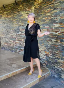 Rochie EV21337 neagra Mizar