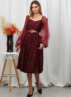 Rochie Gwendoline Bordo