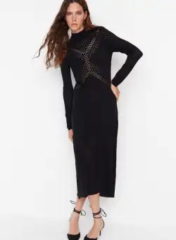 Rochie lunga neagra Senovia