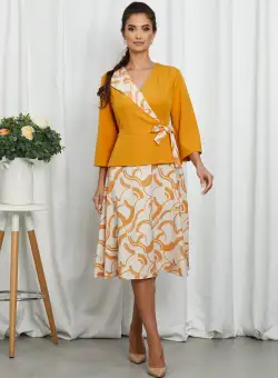 Rochie Mariah Galben Mustar