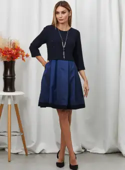 Rochie Moanna Bleumarin