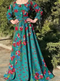Rochie stilizata cu motive traditionale Sanziana 4