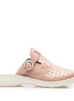 Saboti medicali dama din piele naturala, Leofex - 121-L Roz box