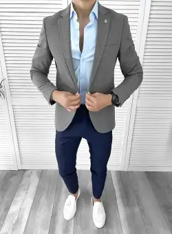 Sacou barbati slim fit ck055 23-2.1