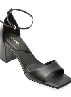 Sandale casual ALDO negre, 13774216, din piele naturala