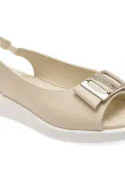 Sandale casual FLAVIA PASSINI bej, 17967K3, din piele naturala