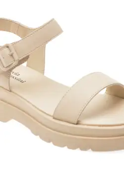 Sandale casual FLAVIA PASSINI bej, 8, din piele naturala