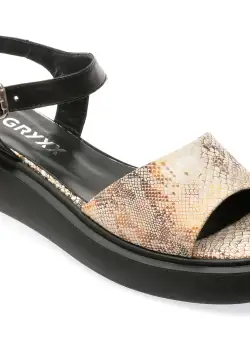 Sandale casual GRYXX bej, 2281654, din piele naturala