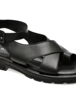 Sandale casual GRYXX negre, 149E500, din piele naturala
