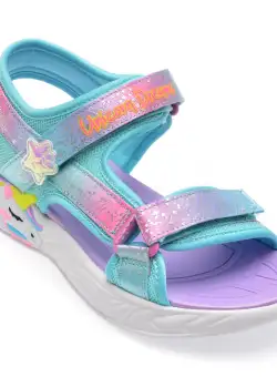 Sandale casual SKECHERS albastre, 302682L, din material textil