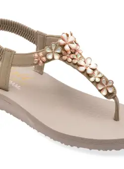 Sandale casual SKECHERS gri, 32922, din piele ecologica