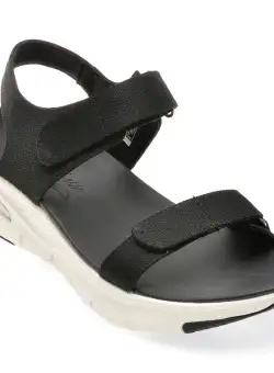 Sandale casual SKECHERS negre, 119247, din material textil