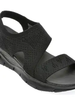 Sandale casual SKECHERS negre, 119458, din material textil