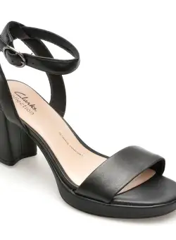 Sandale CLARKS negre, AMBYR LYN BAY, din piele naturala