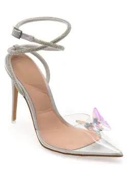 Sandale elegante ALDO argintii, 13747194, din pvc