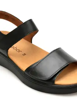 Sandale GABOR negre, 43711, din piele naturala