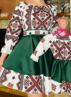 Set rochii stilizate traditional Mama si Fiica 73