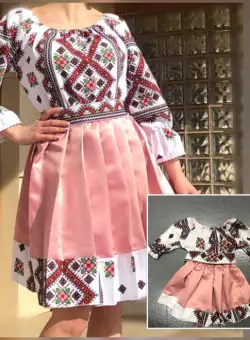 Set rochii stilizate traditional - Mama si Fiica - model 4