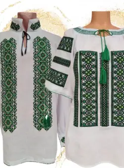 Set Traditional Cuplu 588 Camasi traditionale cu broderie
