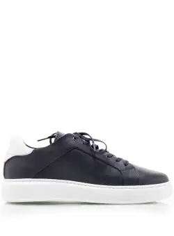 Sneakersi barbati din piele naturala, Leofex - 881 Blue Box